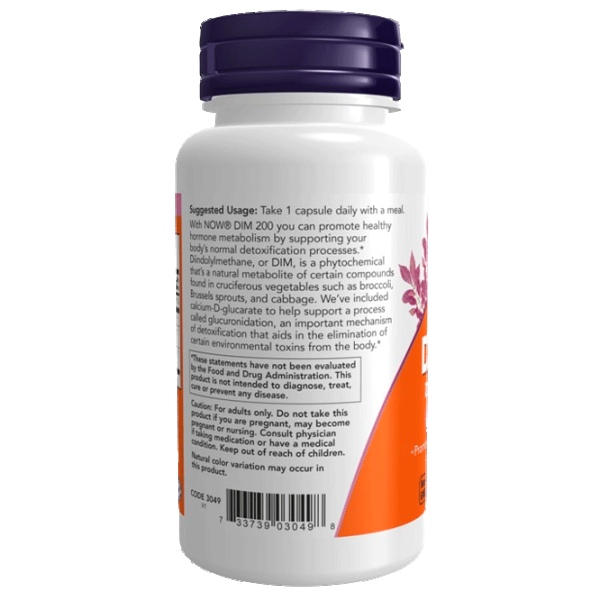 Vitamine și minerale Now Foods DIM 200 Diindolylmethane (733739030498) 90 capsule photo 3 Vitamine și minerale Now Foods DIM 200 Diindolylmethane (733739030498) 90 capsule photo 3
