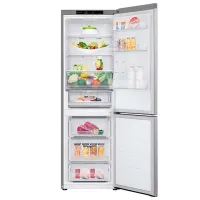 Frigider LG GBV3100CPY cu congelator jos 344 l / 186 cm / Inox photo 2