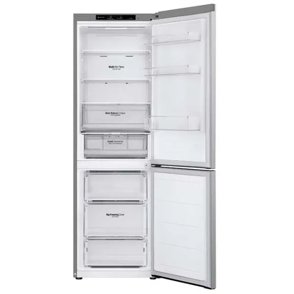 Frigider LG GBV3100CPY cu congelator jos 344 l / 186 cm / Inox photo 3