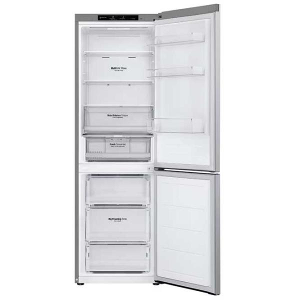 Frigider LG GBV3100CPY cu congelator jos 344 l / 186 cm / Inox photo 3