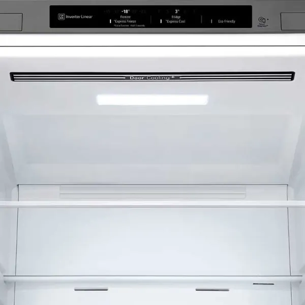 Frigider LG GBV3100CPY cu congelator jos 344 l / 186 cm / Inox photo 4