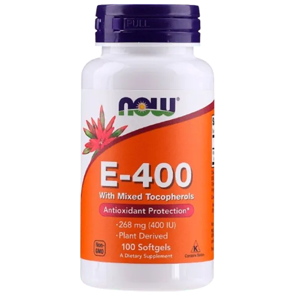 Витамины и минералы Now Foods E-400 (733739008923) 100 капсул photo 1