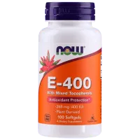 Витамины и минералы Now Foods E-400 (733739008923) 100 капсул