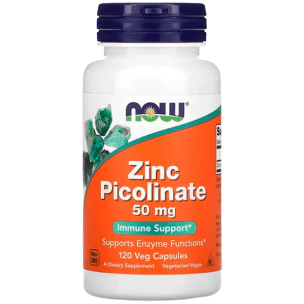 Vitamine și minerale Now Foods Zinc Picolinate (733739015525) 120 photo 1 Vitamine și minerale Now Foods Zinc Picolinate (733739015525) 120 photo 1