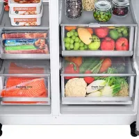 Frigider LG GSXV80PZLE InstaView Side by Side 635 l / 179 cm / Inox photo 11