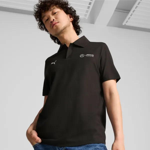Tricou polo pentru bărbați Puma Mapf1 Pique Black photo 3