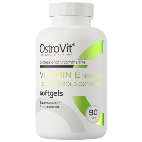 Витамины и минералы OstroVit Vitamin E (5903933902548) 90 капсул photo 1