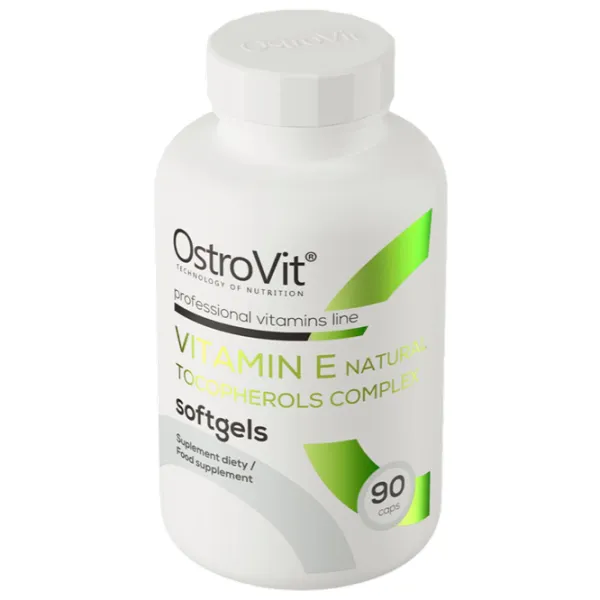 Витамины и минералы OstroVit Vitamin E (5903933902548) 90 капсул photo 2