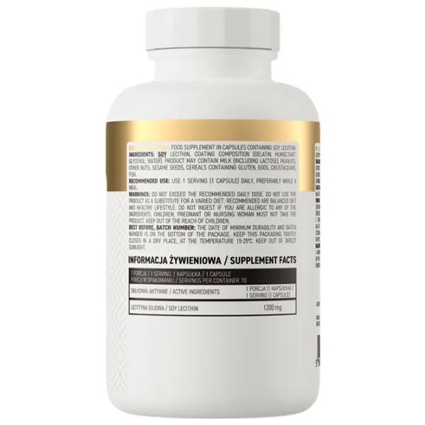 Vitamine și minerale OstroVit Lecitina 1200 (5902232618600) 70 photo 3 Vitamine și minerale OstroVit Lecitina 1200 (5902232618600) 70 photo 3