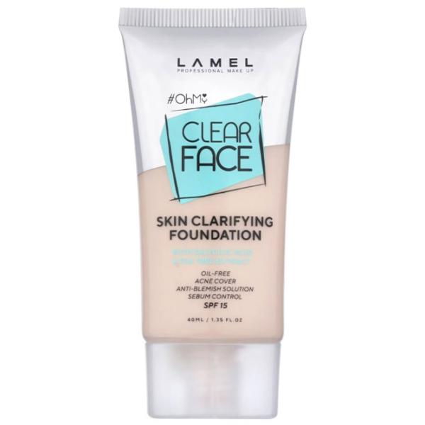 Тональный крем Lamel OH MY CLEAR FACE  40 мл / Бежевый photo 1 Тональный крем Lamel OH MY CLEAR FACE  40 мл / Бежевый photo 1