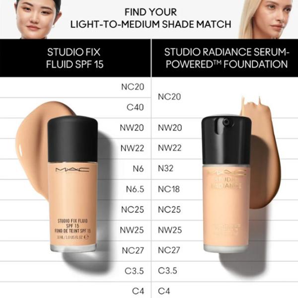 Fond de ten MAC Studio radiance 30 ml / Beige photo 3 Fond de ten MAC Studio radiance 30 ml / Beige photo 3