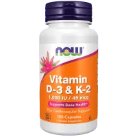Витамины и минералы Now Foods Vitamin D-3 & K-2 (733739003690) 120