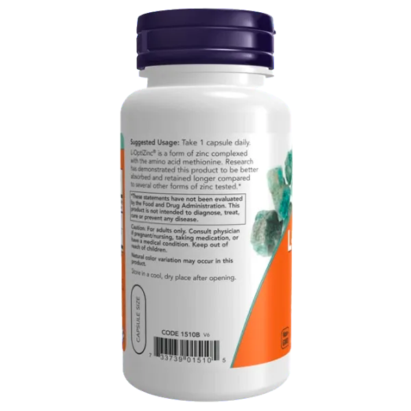 Витамины и минералы Now Foods L-OPTIZINC (733739015105) 100 капсул photo 2 Витамины и минералы Now Foods L-OPTIZINC (733739015105) 100 капсул photo 2