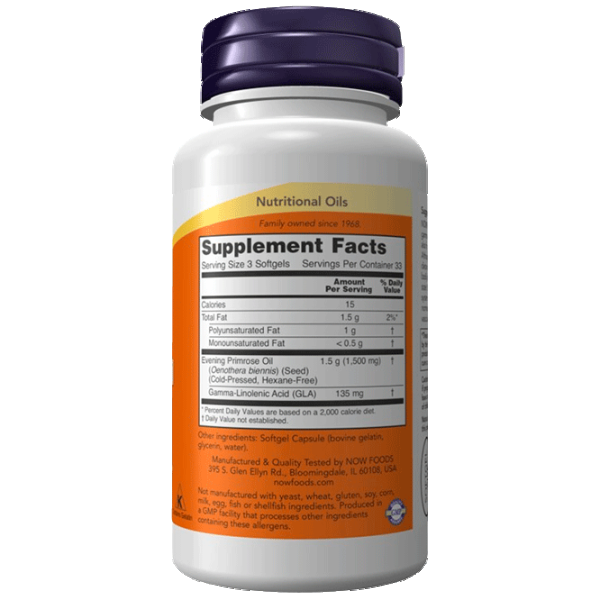 Витамины и минералы Now Foods Evening Primrose Oil (733739017505) 100 капсул photo 2