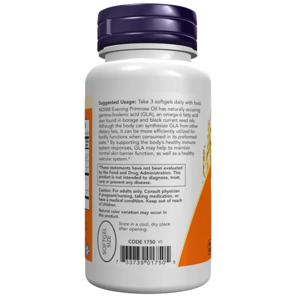 Витамины и минералы Now Foods Evening Primrose Oil (733739017505) 100 капсул photo 3