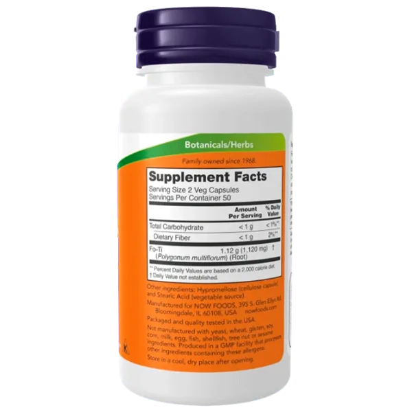 Витамины и минералы Now Foods FO-TI (733739046758) 100 капсул photo 2 Витамины и минералы Now Foods FO-TI (733739046758) 100 капсул photo 2