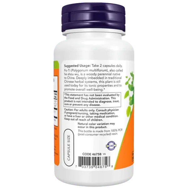 Витамины и минералы Now Foods FO-TI (733739046758) 100 капсул photo 3 Витамины и минералы Now Foods FO-TI (733739046758) 100 капсул photo 3