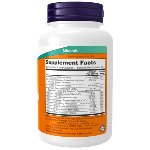Витамины и минералы Now Foods FULL SPECTRUM MINERAL CAPS (733739015440) 120 photo 3 Витамины и минералы Now Foods FULL SPECTRUM MINERAL CAPS (733739015440) 120 photo 3