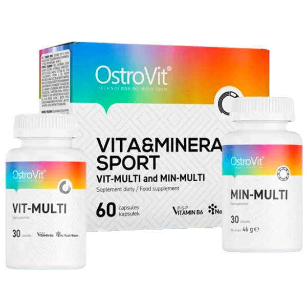 Витамины и минералы OstroVit VITA&MINERALS Sport (5903246228212) 60 photo 1 Витамины и минералы OstroVit VITA&MINERALS Sport (5903246228212) 60 photo 1