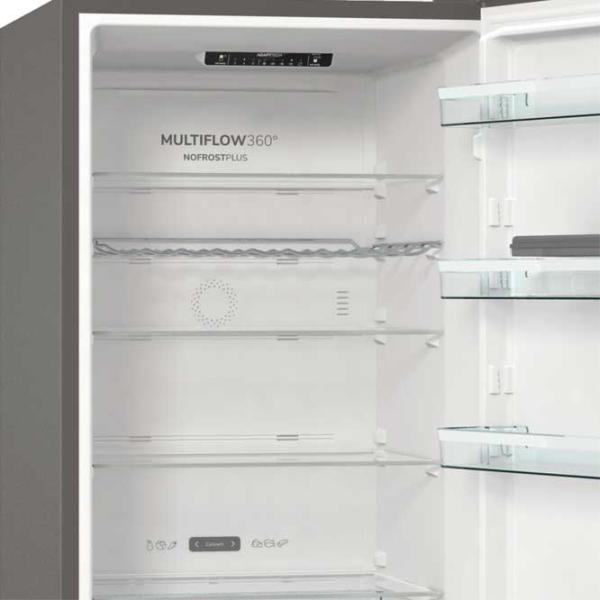 Frigider Gorenje NRC620BSXL4 cu congelator jos 361 l / 200 cm / Inox photo 6