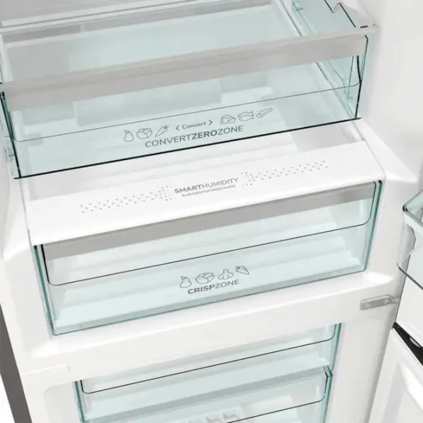 Frigider Gorenje NRC620BSXL4 cu congelator jos 361 l / 200 cm / Inox photo 8