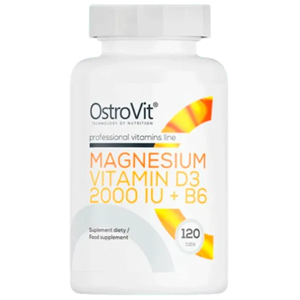 Витамины и минералы OstroVit Magnesium + Vitamin D3 2000 IU + B6 (5903933912493) 120 photo 1 Витамины и минералы OstroVit Magnesium + Vitamin D3 2000 IU + B6 (5903933912493) 120 photo 1