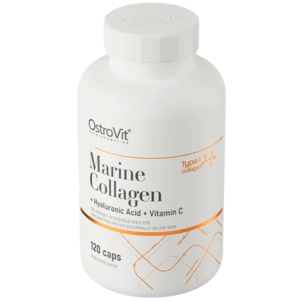 Витамины и минералы OstroVit Marine Collagen + Hyaluronic Acid + Vitamin C (5903246227666) 120 photo 2 Витамины и минералы OstroVit Marine Collagen + Hyaluronic Acid + Vitamin C (5903246227666) 120 photo 2