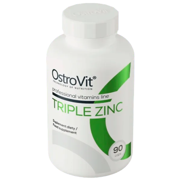 Vitamine și minerale OstroVit Triple Zinc (5903933901299) 90 capsule photo 2 Vitamine și minerale OstroVit Triple Zinc (5903933901299) 90 capsule photo 2