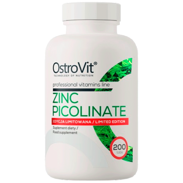 Витамины и минералы OstroVit Zinc Picolinate (5903246226683) 200 photo 1 Витамины и минералы OstroVit Zinc Picolinate (5903246226683) 200 photo 1