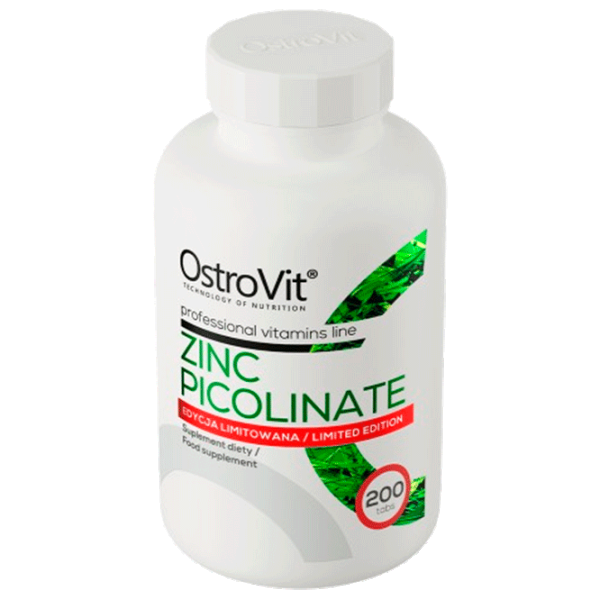 Витамины и минералы OstroVit Zinc Picolinate (5903246226683) 200 photo 2 Витамины и минералы OstroVit Zinc Picolinate (5903246226683) 200 photo 2