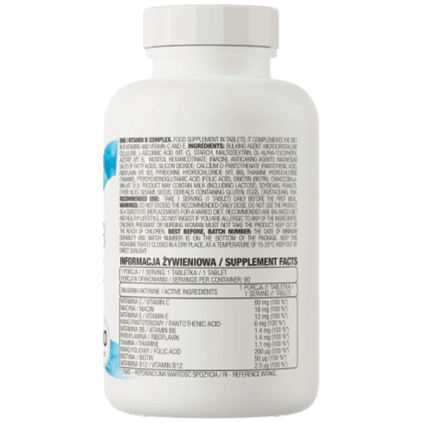 Витамины и минералы OstroVit B complex (5902232610949) 90 photo 3 Витамины и минералы OstroVit B complex (5902232610949) 90 photo 3