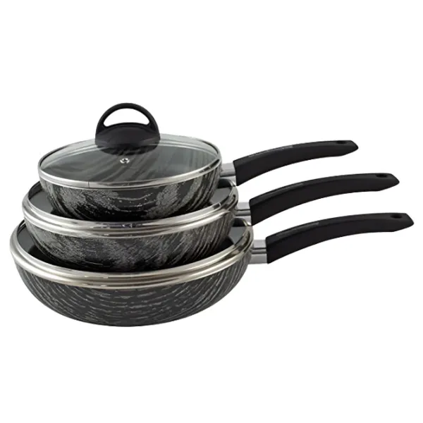 Набор сковородок Cucina Italiana 53650  / 24 см / Черный photo 1 Набор сковородок Cucina Italiana 53650  / 24 см / Черный photo 1