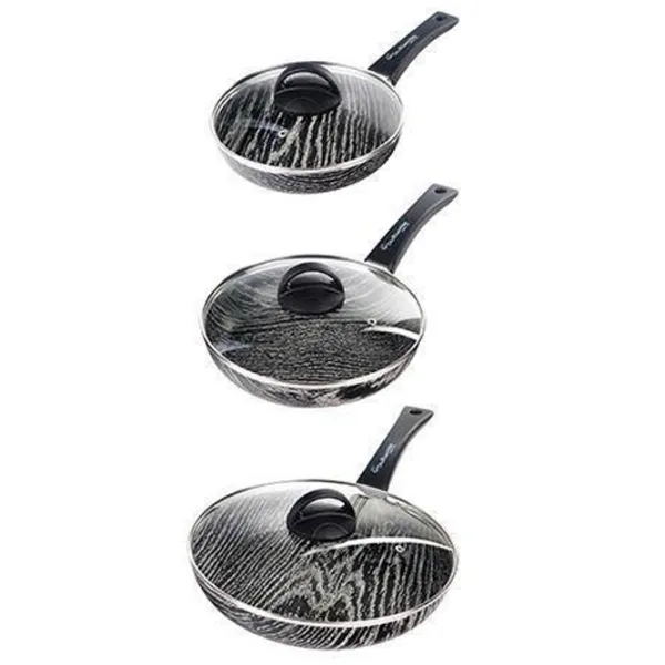 Набор сковородок Cucina Italiana 53650  / 24 см / Черный photo 4 Набор сковородок Cucina Italiana 53650  / 24 см / Черный photo 4