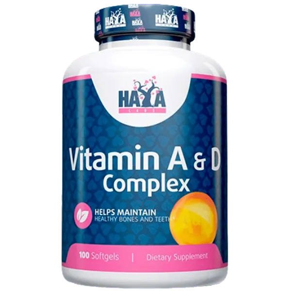Витамины и минералы Haya Labs Vitamin A & D Complex (854822007675) 100 капсул photo 1 Витамины и минералы Haya Labs Vitamin A & D Complex (854822007675) 100 капсул photo 1