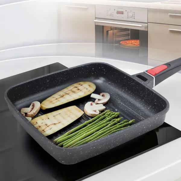 Tigaie Maestro Mr-4826 Tigaie-grill / 26 cm / Black photo 4