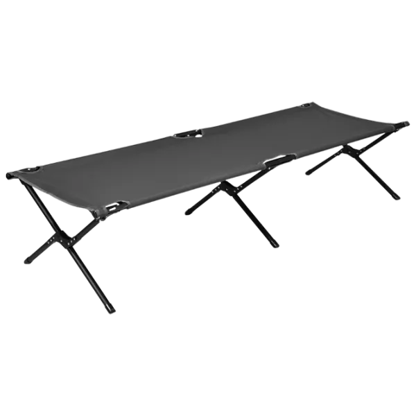 Раскладушка Costway OP70269GR холст / 136 кг / Grey photo 1 Раскладушка Costway OP70269GR холст / 136 кг / Grey photo 1