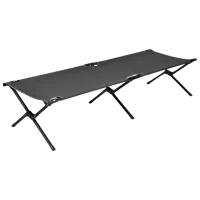 Pat pliant Costway OP70269GR Pânză / 136 kg / Grey