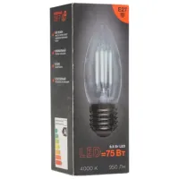 Лампочка светодиодная филаментная Rexant CN35 604-094 E27 / 9.5 Вт / 4000 K / 950лм / White photo 5