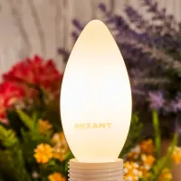Лампочка светодиодная филаментная Rexant CN35 604-096 E14 / 9.5 Вт / 4000 K / 915лм / White photo 4
