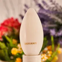 Лампочка светодиодная филаментная Rexant CN35 604-096 E14 / 9.5 Вт / 4000 K / 915лм / White photo 5