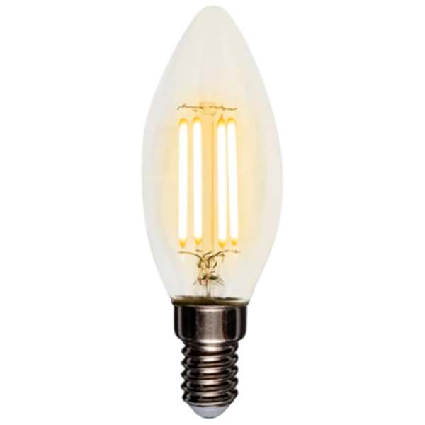 Bec LED cu filament Rexant CN35 604-091 E14 / 9.5 W / 2700 K / 950lm / White photo 1 Bec LED cu filament Rexant CN35 604-091 E14 / 9.5 W / 2700 K / 950lm / White photo 1