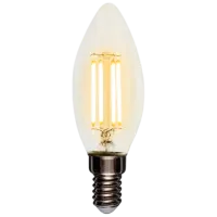 Лампочка светодиодная филаментная Rexant CN35 604-091 E14 / 9.5 Вт / 2700 K / 950лм / White