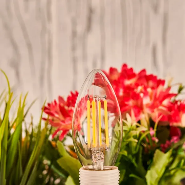 Bec LED cu filament Rexant CN35 604-091 E14 / 9.5 W / 2700 K / 950lm / White photo 3 Bec LED cu filament Rexant CN35 604-091 E14 / 9.5 W / 2700 K / 950lm / White photo 3