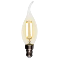 Лампочка светодиодная филаментная Rexant CN35 604-109 E14 / 9.5 Вт / 2700 K / 950лм / Yellow
