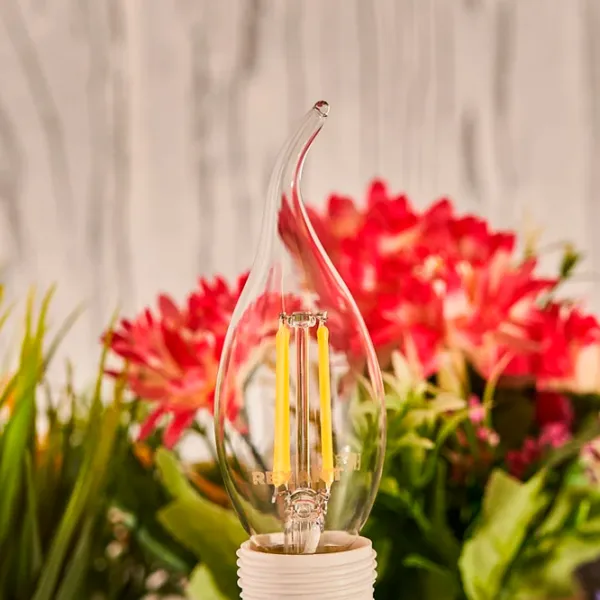 Bec LED cu filament Rexant CN35 604-109 E14 / 9.5 W / 2700 K / 950lm / Yellow photo 5