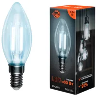 Лампочка светодиодная филаментная Rexant CN35 604-088 E14 / 7.5 Вт / 4000 K / 600лм / White photo 3