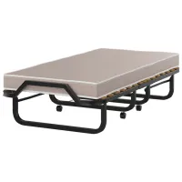 Раскладушка Costway HW69449 Массив / 120 кг / Черный