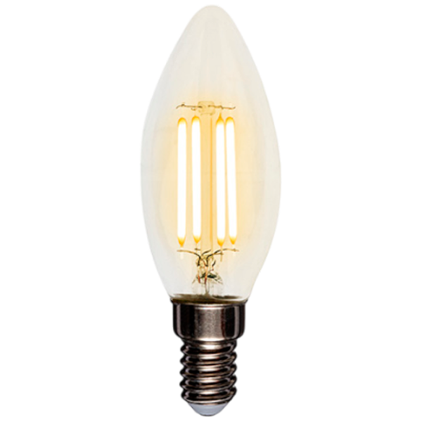 Bec LED cu filament Rexant CN35 604-087 E14 / 7.5 W / 2700 K / 600lm / White photo 1 Bec LED cu filament Rexant CN35 604-087 E14 / 7.5 W / 2700 K / 600lm / White photo 1