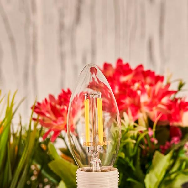 Bec LED cu filament Rexant CN35 604-087 E14 / 7.5 W / 2700 K / 600lm / White photo 4 Bec LED cu filament Rexant CN35 604-087 E14 / 7.5 W / 2700 K / 600lm / White photo 4