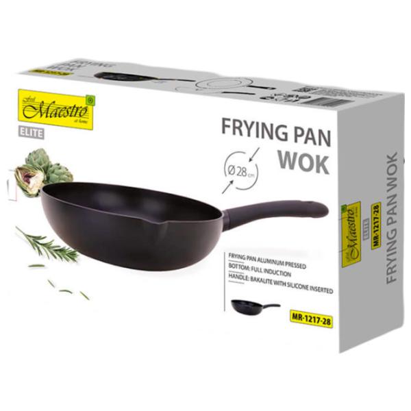 Tigaie Maestro Mr-1217-28 Wok / 28 cm / Black photo 2 Tigaie Maestro Mr-1217-28 Wok / 28 cm / Black photo 2